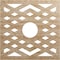Ekena Millwork Chevron Wood Fretwork Pierced Ceiling Medallion, Red Oak, 36"OD x 9 3/8"ID x 3/8"T CMWP36X36X0375CHRO - alternate 1